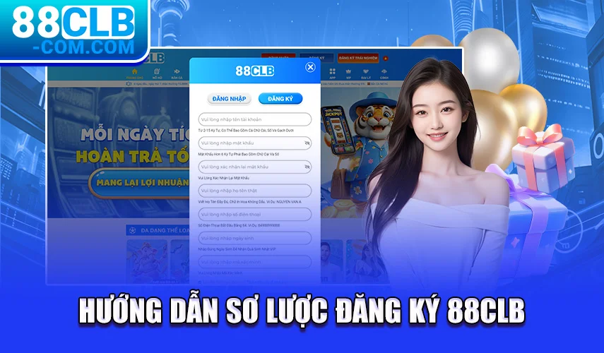 Hướng dẫn sơ lược đăng ký 88CLB 